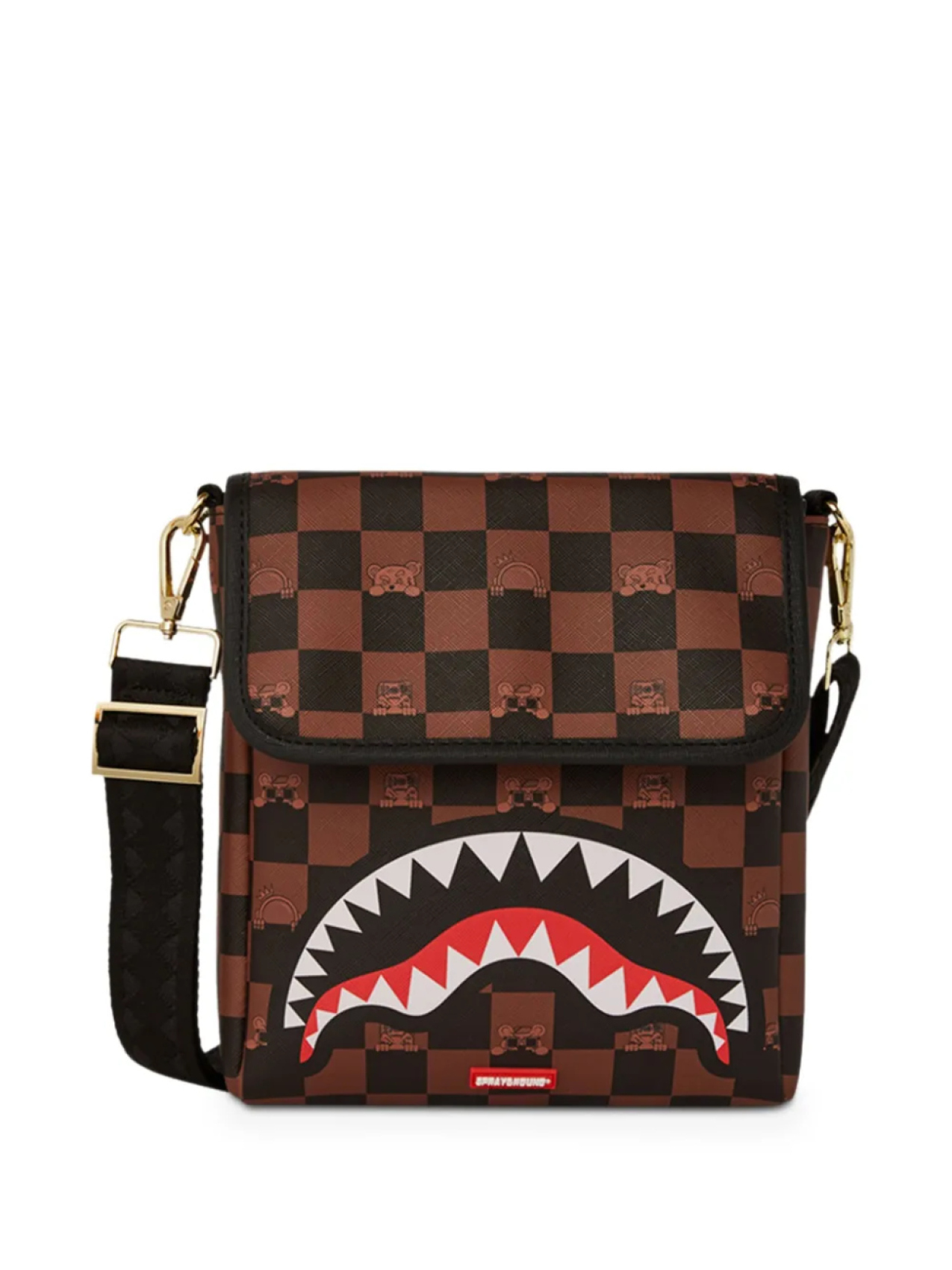 

Сумка из кожи козленка Sprayground Sprayground kid, коричневый