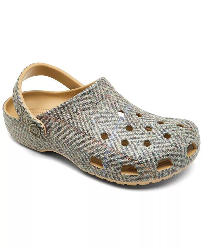 Женские классические твидовые сандалии-сабо от Finish Line Crocs, бежевый