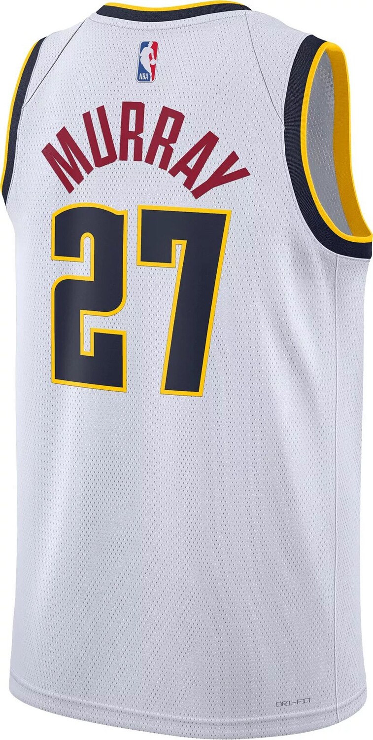 Мужская белая майка Nike Denver Nuggets Jamal Murray #27 Swingman — фото 3