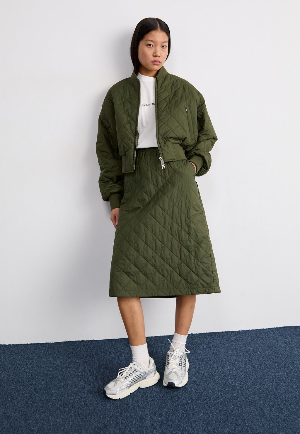 

Куртка-бомбер SELMA LINER Carhartt WIP, темно-зеленый