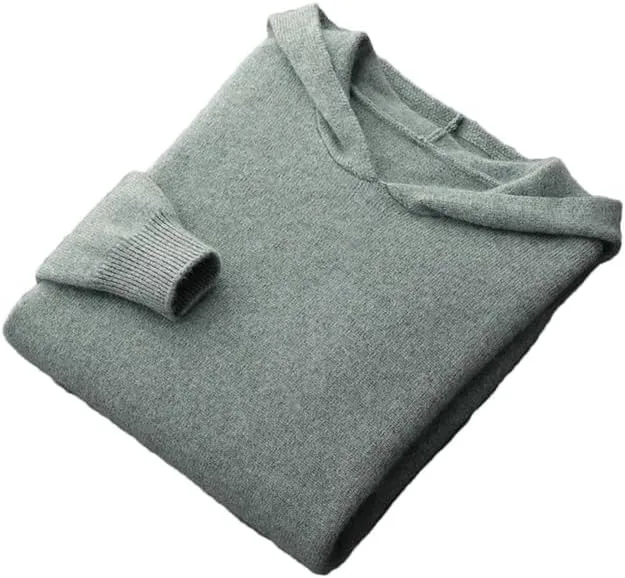 

Мужской свитер с капюшоном, толстый, с длинным рукавом