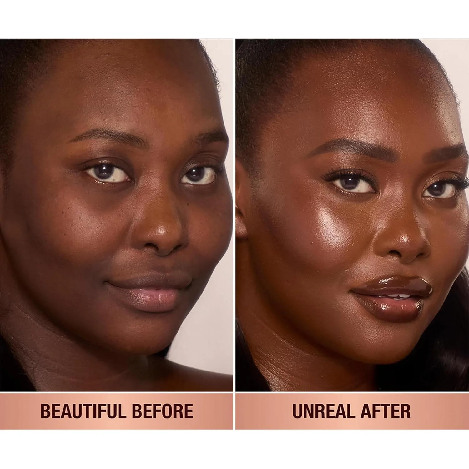 Charlotte Tilbury Unreal Skin Tint & Sheer Glow Hydrating Foundation Stick - тональная основа с увлажняющим эффектом и легким покрытием, 15 Deep - Deep with warm undertones — фото 2