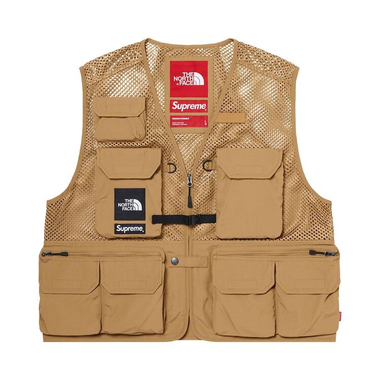 

Жилет Supreme x The North Face Cargo Vest Gold, золотой