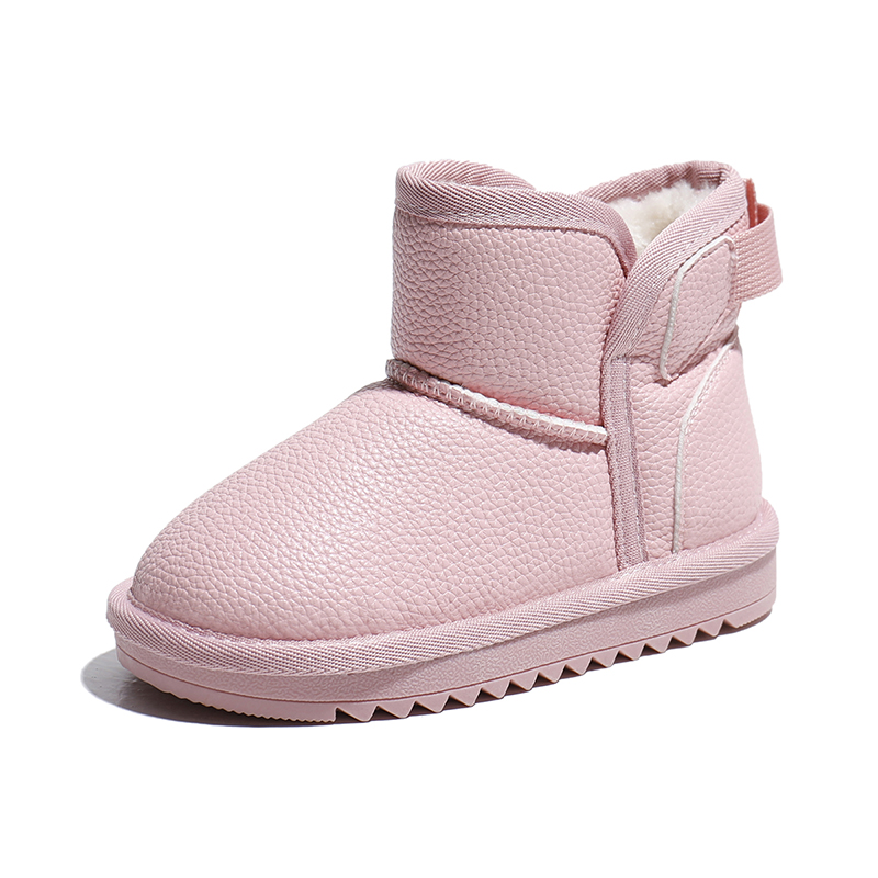 Детские ботинки Synthetic Leather Slip Resistant Waterproof Kids' Babaya, черный — фото 4