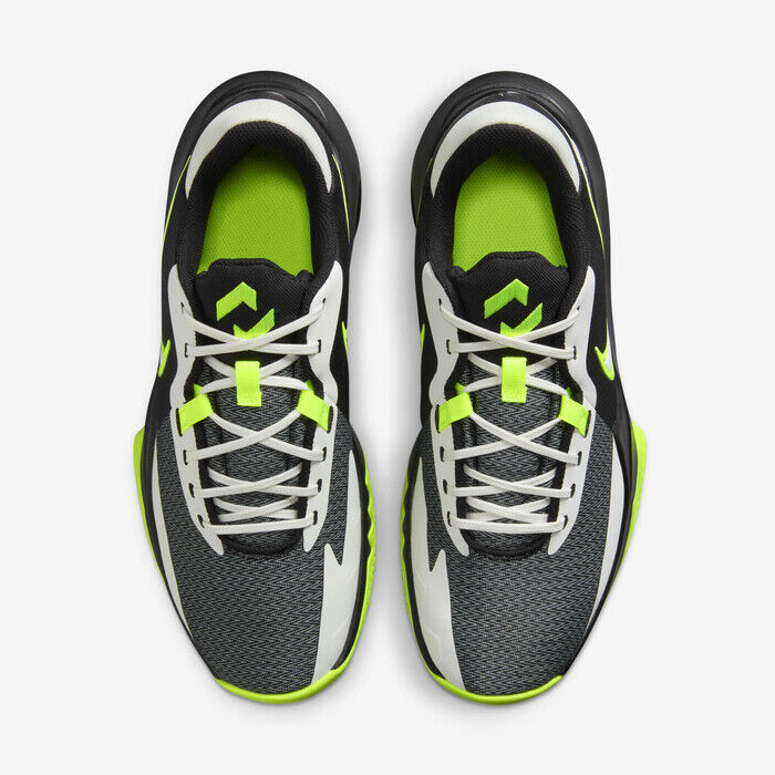 Nike Precision 6 DD9535-009 Кроссовки мужские черные Volt Herringbone баскетбольные — фото 4