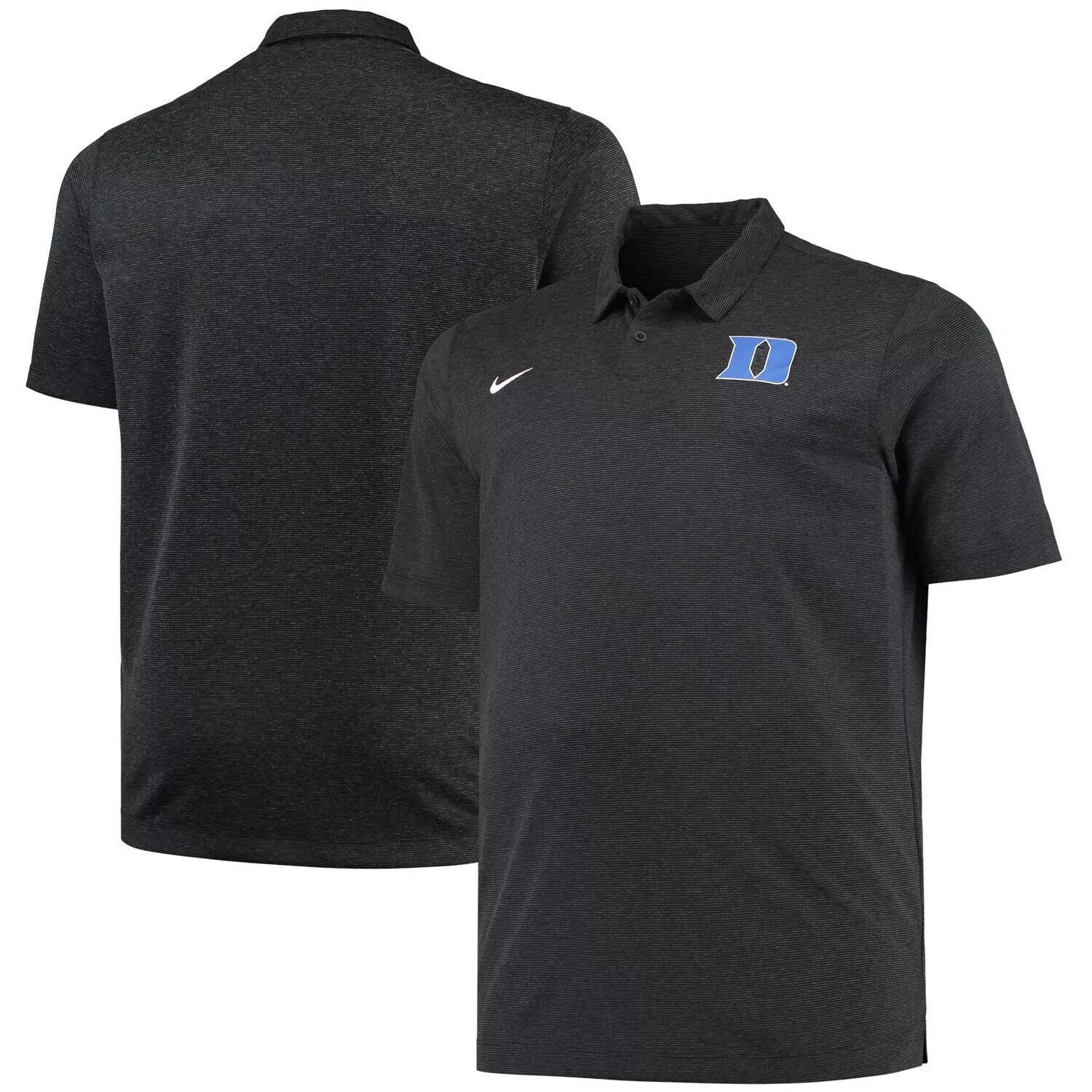 

Мужская футболка-поло черного цвета Duke Blue Devils Big & Tall Performance с принтом меланжевого цвета Nike, Черный, Мужская футболка-поло черного цвета Duke Blue Devils Big & Tall Performance с принтом меланжевого цвета Nike