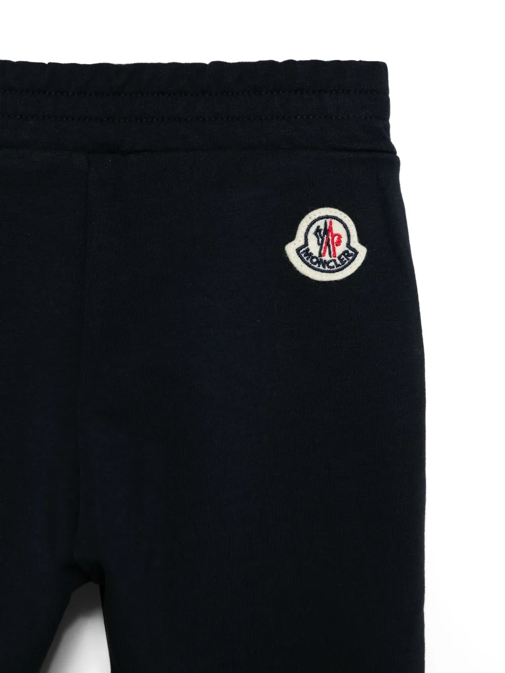 Спортивные брюки с жаккардовым логотипом Moncler Enfant, синий — фото 3