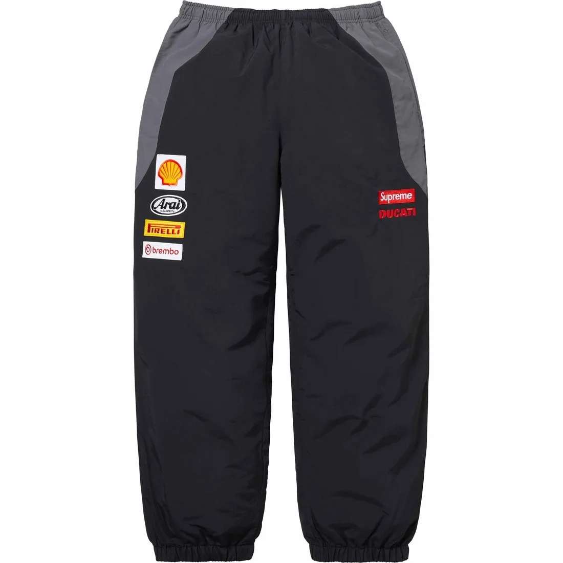 Supreme Брюки спортивные DUCATI SS24 WEEK16 с логотипом и цветными блоками — фото 3