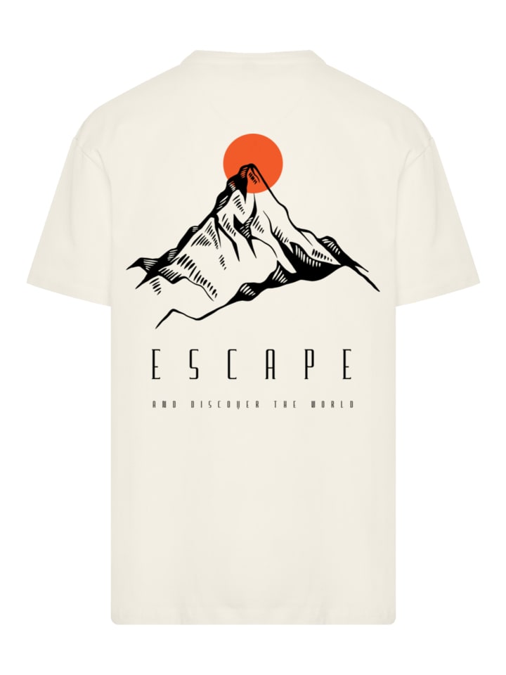 

Футболка большого размера Heavy Oversize Escape Откройте для себя мир Гора в песке F4NT4STIC