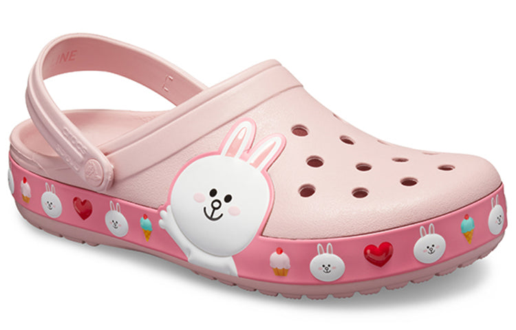 Сандалии Crocs x Line Friends Beach Pink Unisex Sandals, розовый — фото 3
