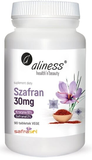 

Aliness, Szafran Safrasol 2%/10% 30 мг - 90 таблеток
