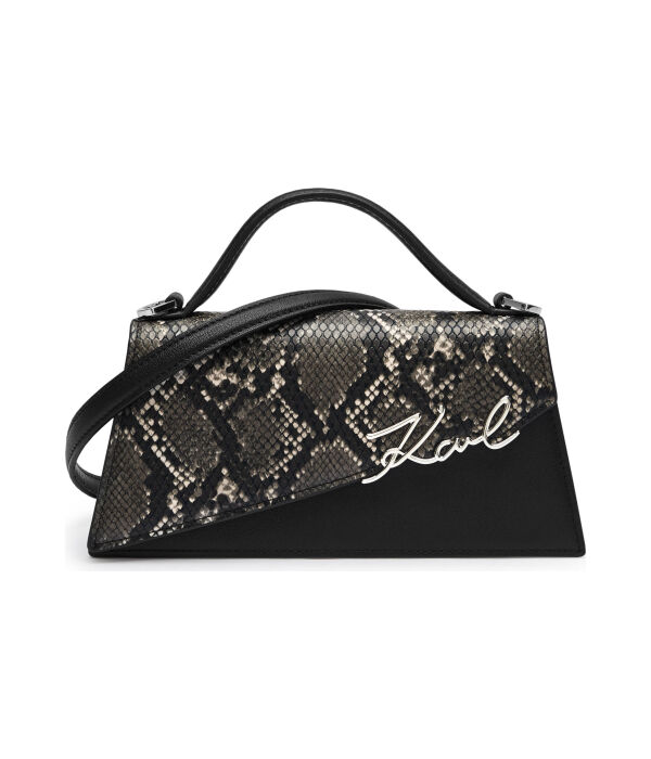 

Кожаная сумочка k/signature Karl Lagerfeld, черный