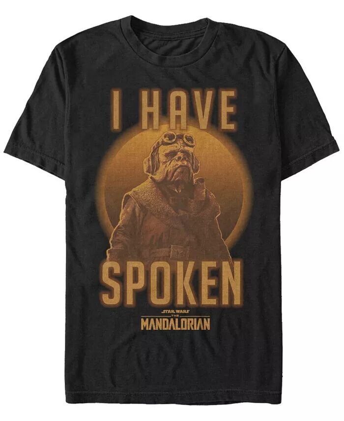 

Мужская футболка с коротким рукавом Star Wars The Mandalorian Kuill I Have Spoken Circle Fifth Sun, черный
