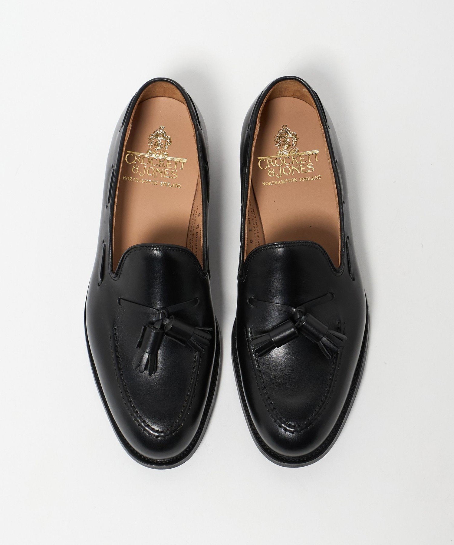 CROCKETT & JONES CAVENDISH3/Лоферы с кисточками United Arrows, Black — фото 3
