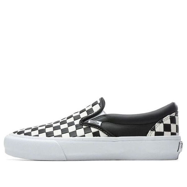

Кроссовки classic slip-on vlt lx 'woven checker - black white' Vans, черный