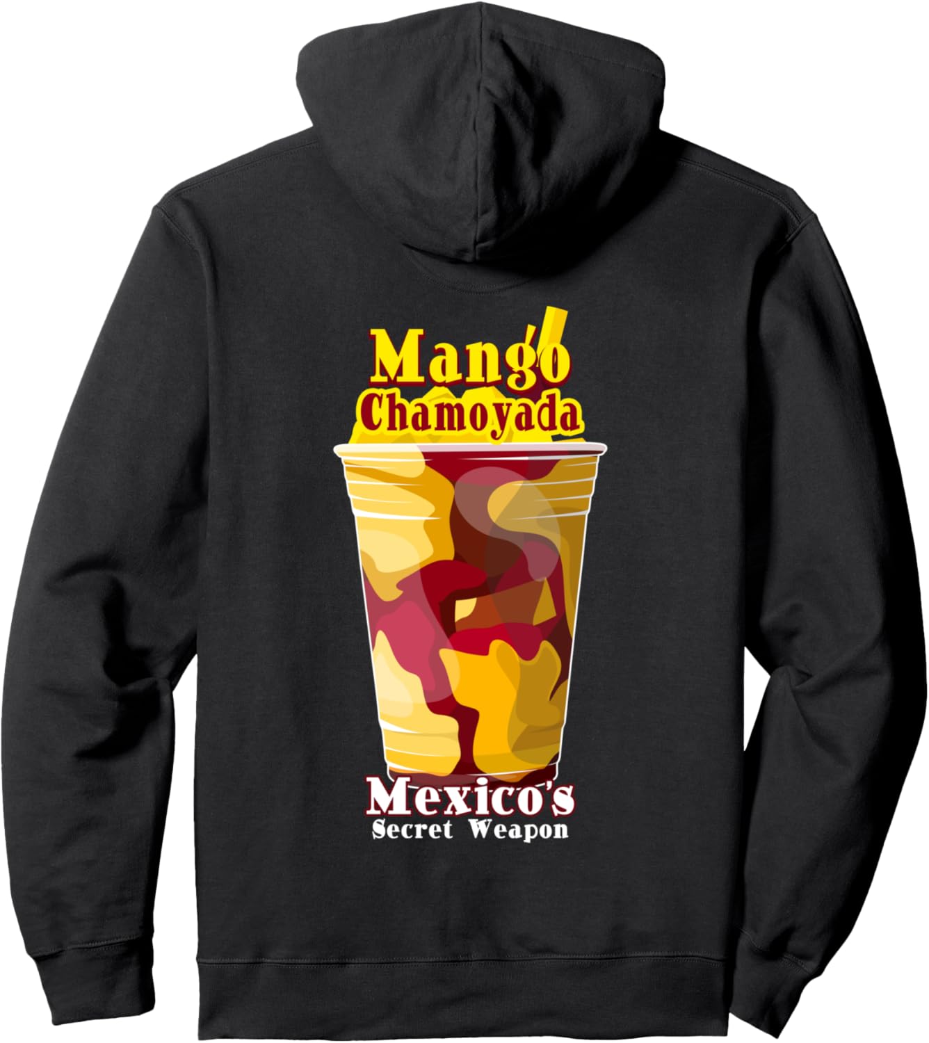 

Толстовка с капюшоном в мексиканском стиле Chamoyada Mangonada, черная Mango Chamoy Mexico Drink, Черный, Толстовка с капюшоном в мексиканском стиле Chamoyada Mangonada, черная Mango Chamoy Mexico Drink