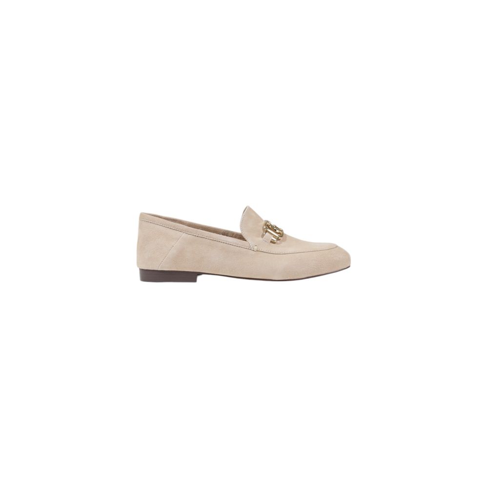 Бежевая кожаная платформа Guess, бежевый