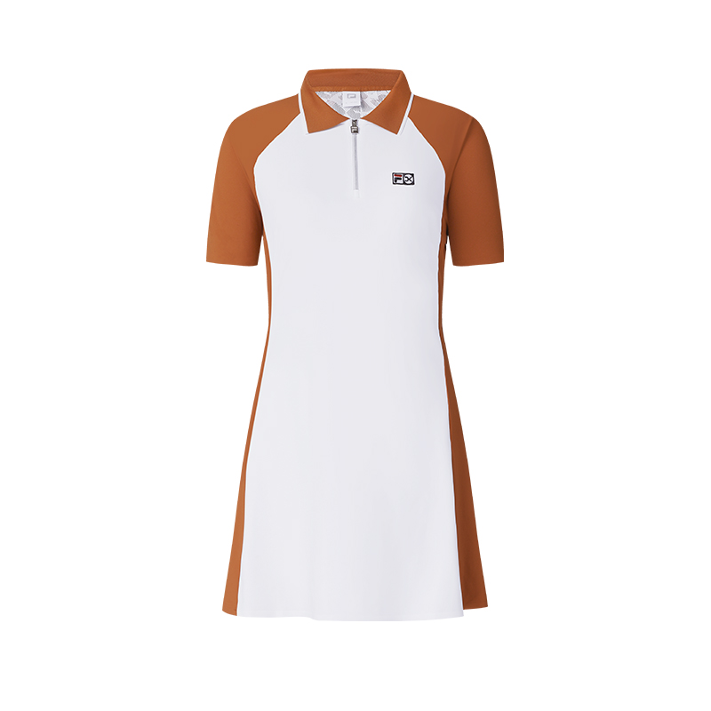 

FILA Женское платье с коротким рукавом для тенниса Pineapple Brown