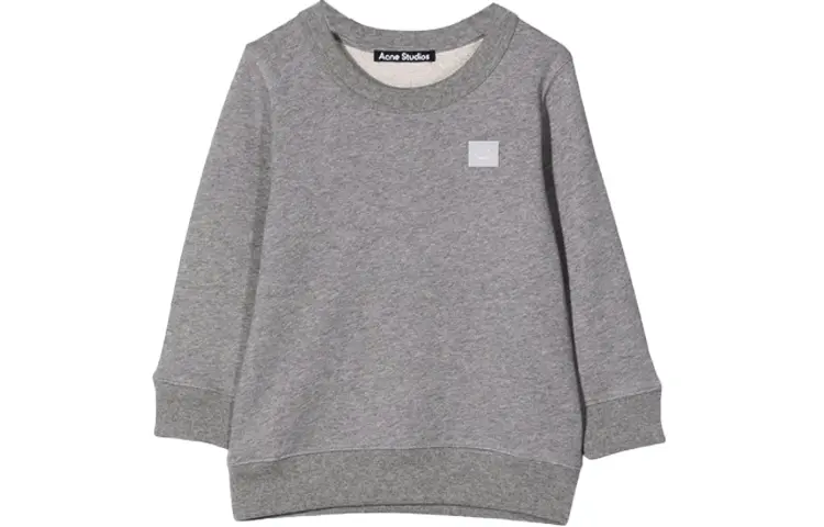 

Детский свитшот Acne Studios, светло-серый меланж