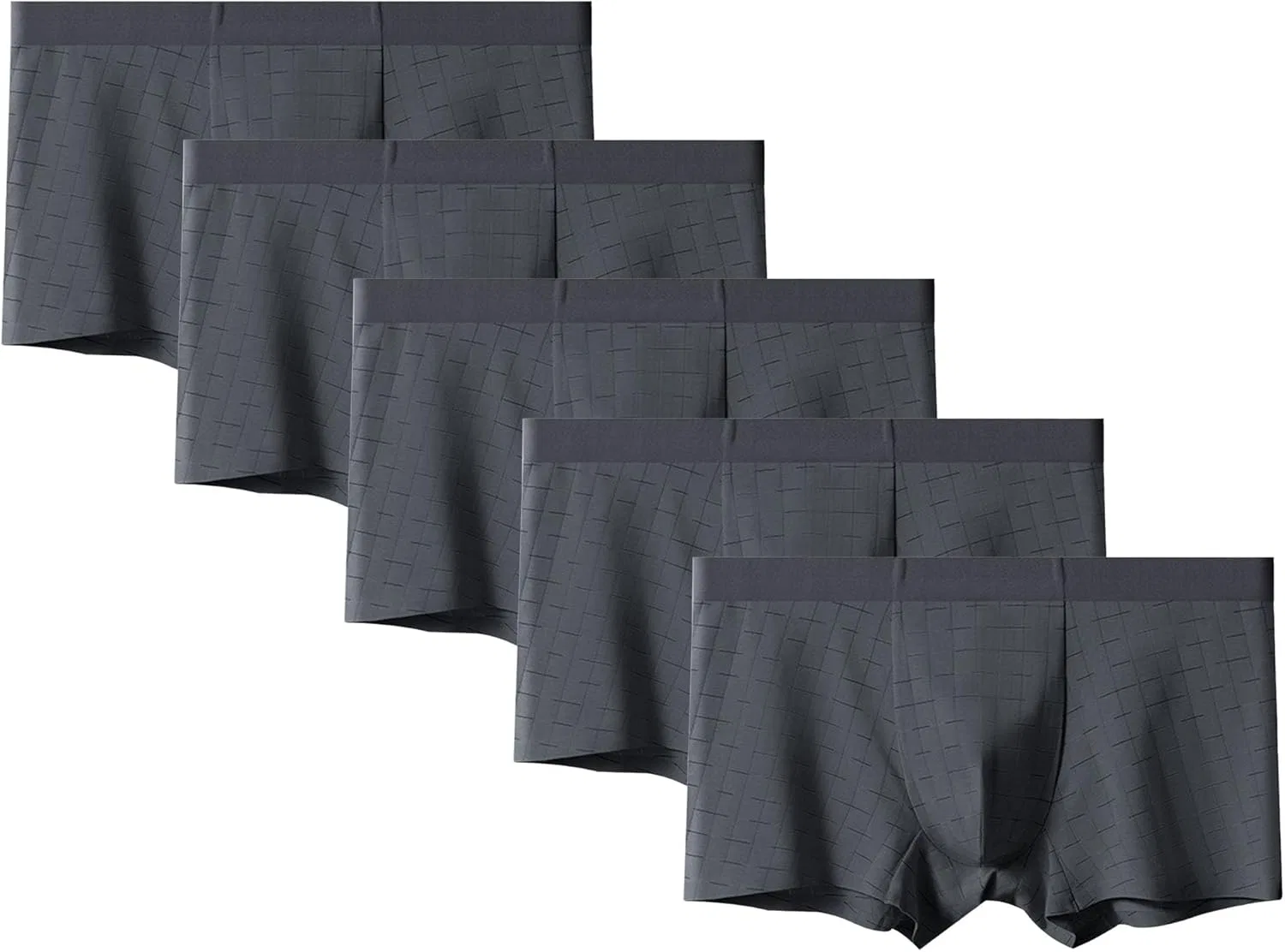 Боксеры хлопковые классические, Dark Grey-5pc