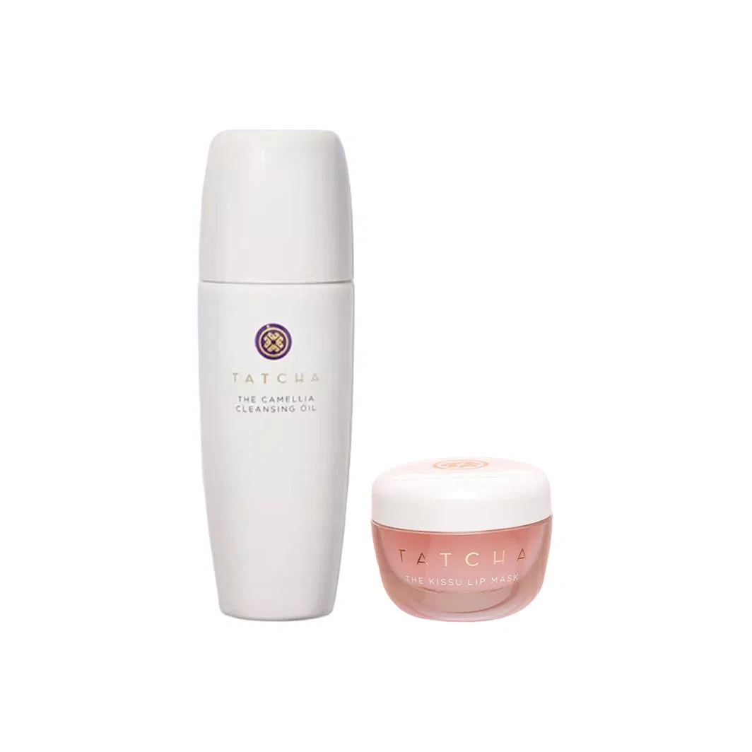 Набор для ухода за кожей TATCHA Cleansing Oil + Lip Mask