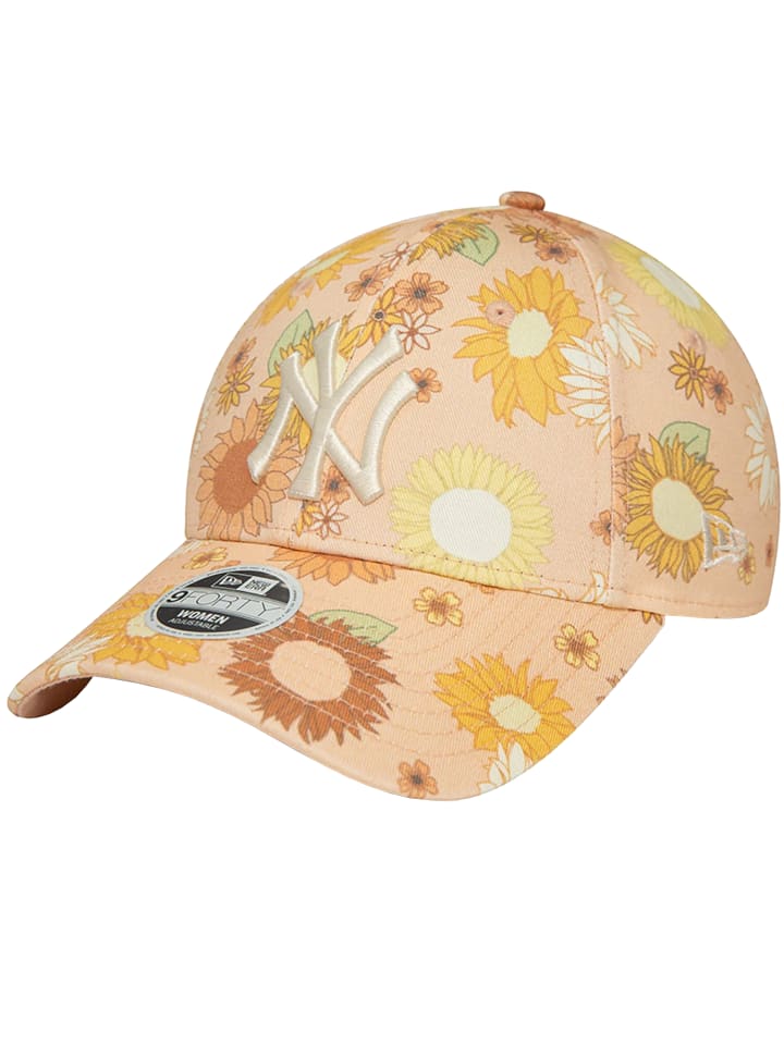 

Бейсболка NEW ERA New Era 9FORTY New York Yankees Floral All Over Print, оранжевый