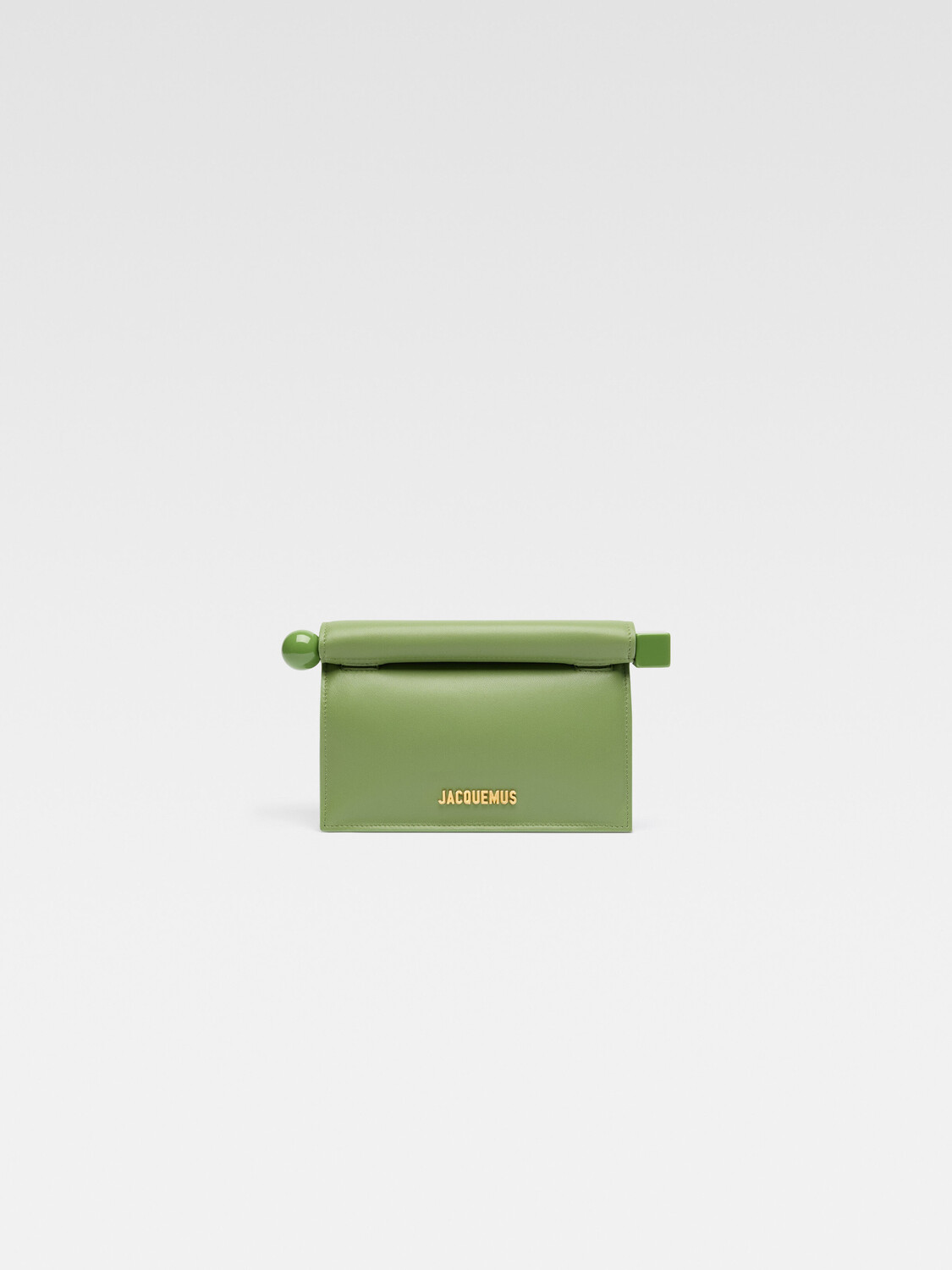 

Мини-сумка take-away JACQUEMUS The small Rond Carré clutch, зеленый