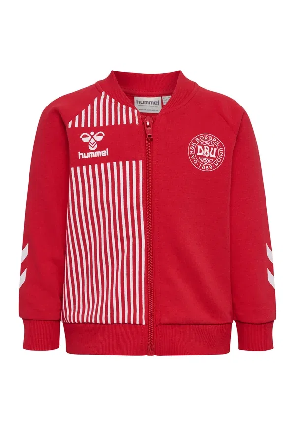 Толстовка на молнии Hummel Hmlmini reg dbu zip jacket zip up sweatshirt, танго красный