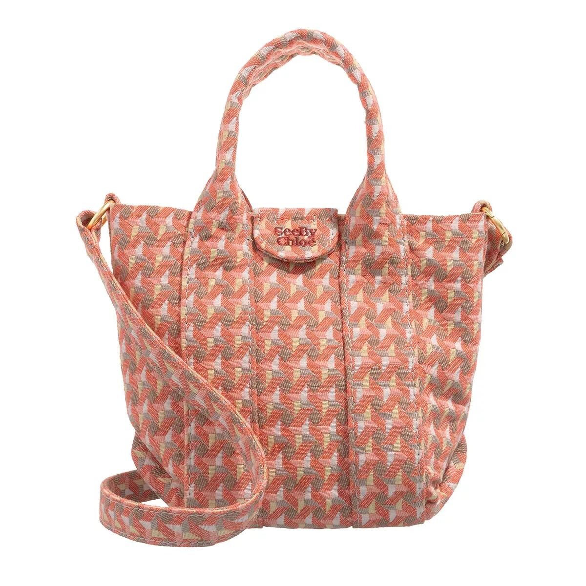 

Миниатюрная сумка тоут laetizia happy See By Chloé, оранжевый