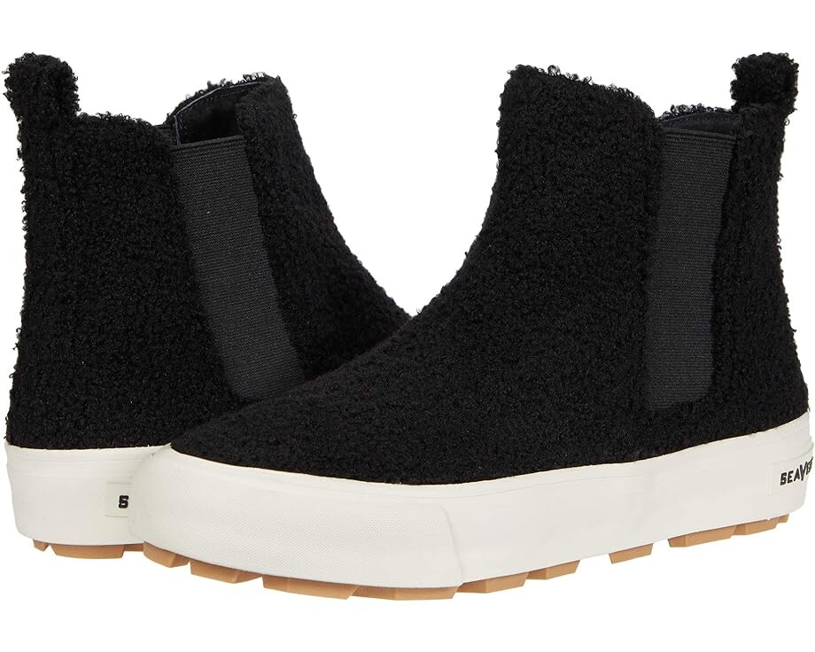 

Ботинки SeaVees Laguna Chelsea Vegan Faux Shearling, черный