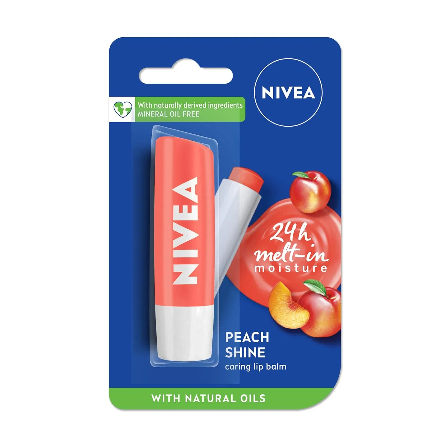 Бальзам для губ Nivea Peach Shine, 4.8 г Nivea