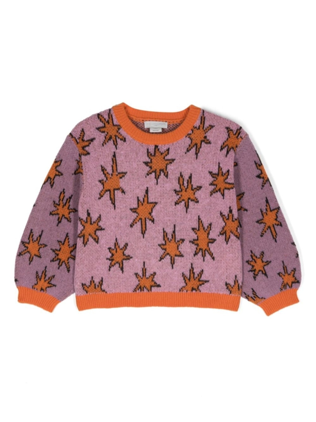 

Stella McCartney Kids джемпер с узором Stars, розовый