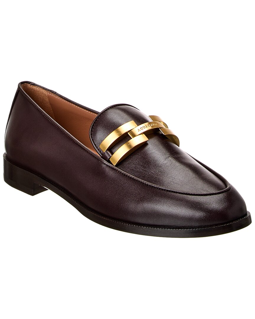 Кожаные мокасины Aquazzura Brandi