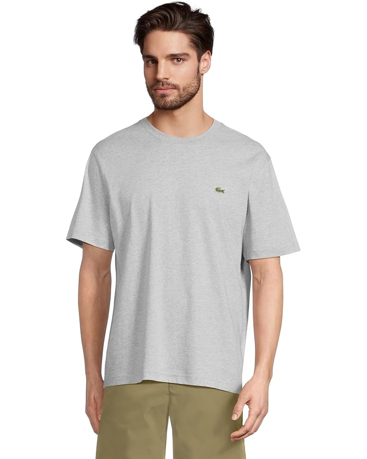 

Мужская футболка Lacoste Cotton, Silver Chine, Серебристый, Мужская футболка Lacoste Cotton, Silver Chine