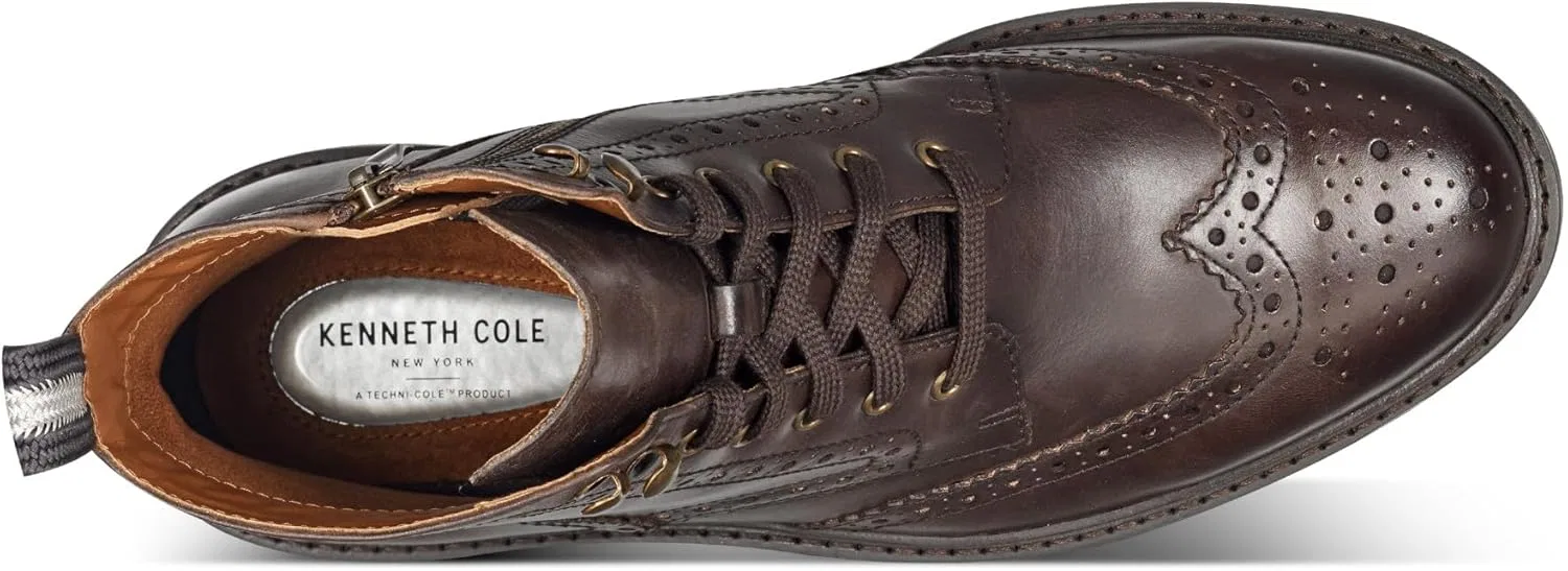 Ботинки Kenneth Cole New York Herren ToddSpringerstiefel, Dark Brown Leather — фото 4