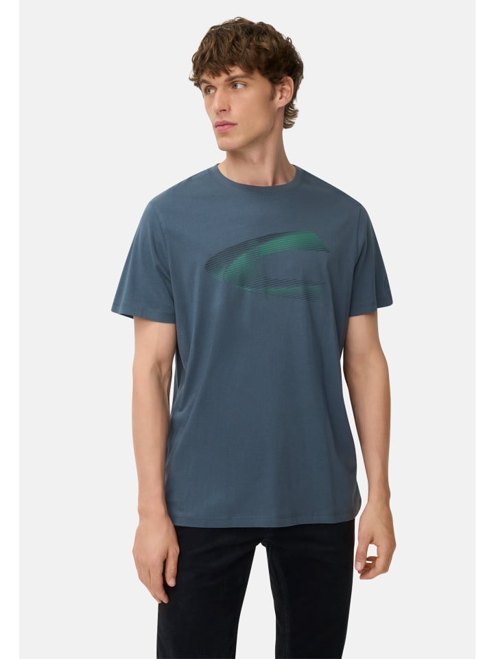 

Футболка с принтом из экологически чистого органического хлопка чернильно-синего цвета Camel Active, Черный, Футболка с принтом из экологически чистого органического хлопка чернильно-синего цвета Camel Active