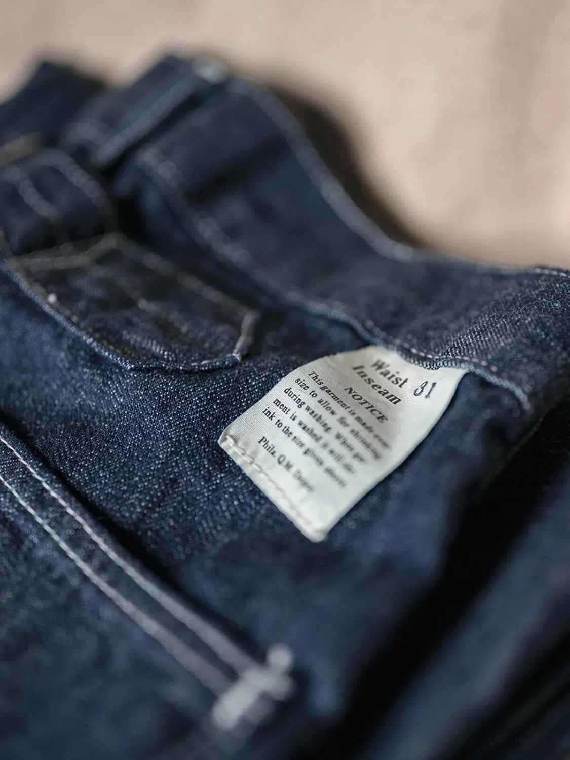 Джинсы военного стиля Corps Denim, темно-синие — фото 4