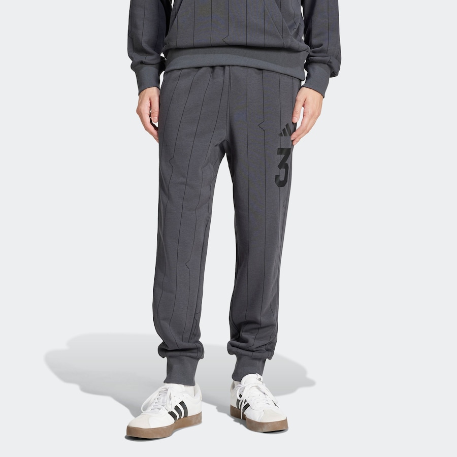 Зауженные спортивные брюки ADIDAS SPORTSWEAR Seasonal Essentials, темно-серый — фото 2