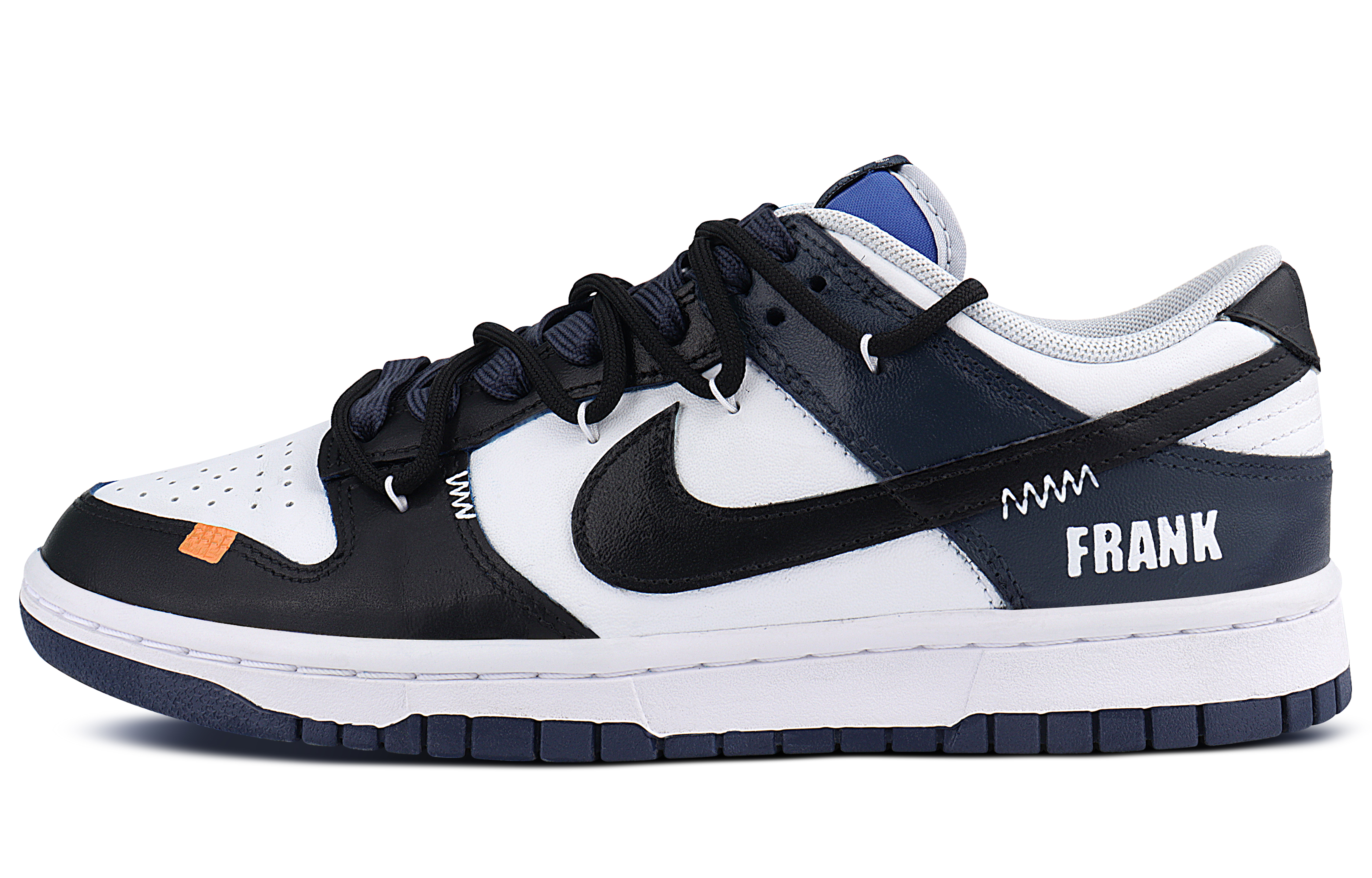 

Nike Кроссовки для скейтбординга Dunk Anti-Slip, износостойкие, низкие, мужские, черные, белые, синие