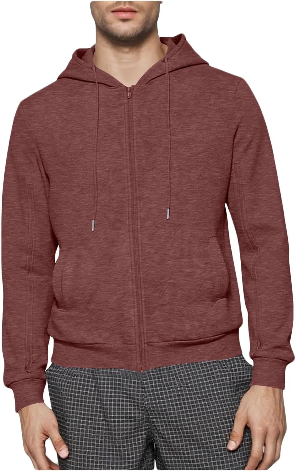 

Базовый худи с полной молнией для мужчин, осень-зима 2025, свободный крой, с карманами Cambkatl