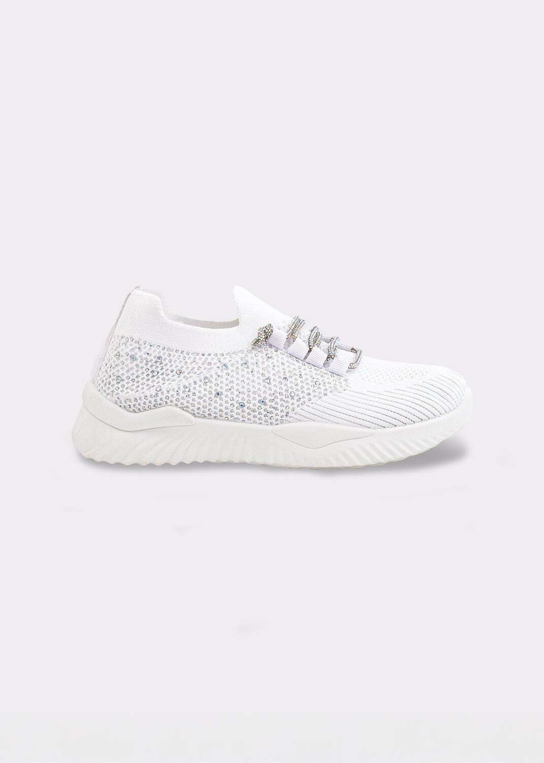 

Кроссовки-носки Crystal Lace Colour Pop Trainers Love Lemonade, белый
