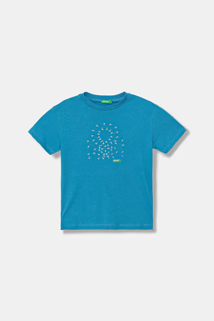 Футболка детская с принтом United Colors of Benetton, синий