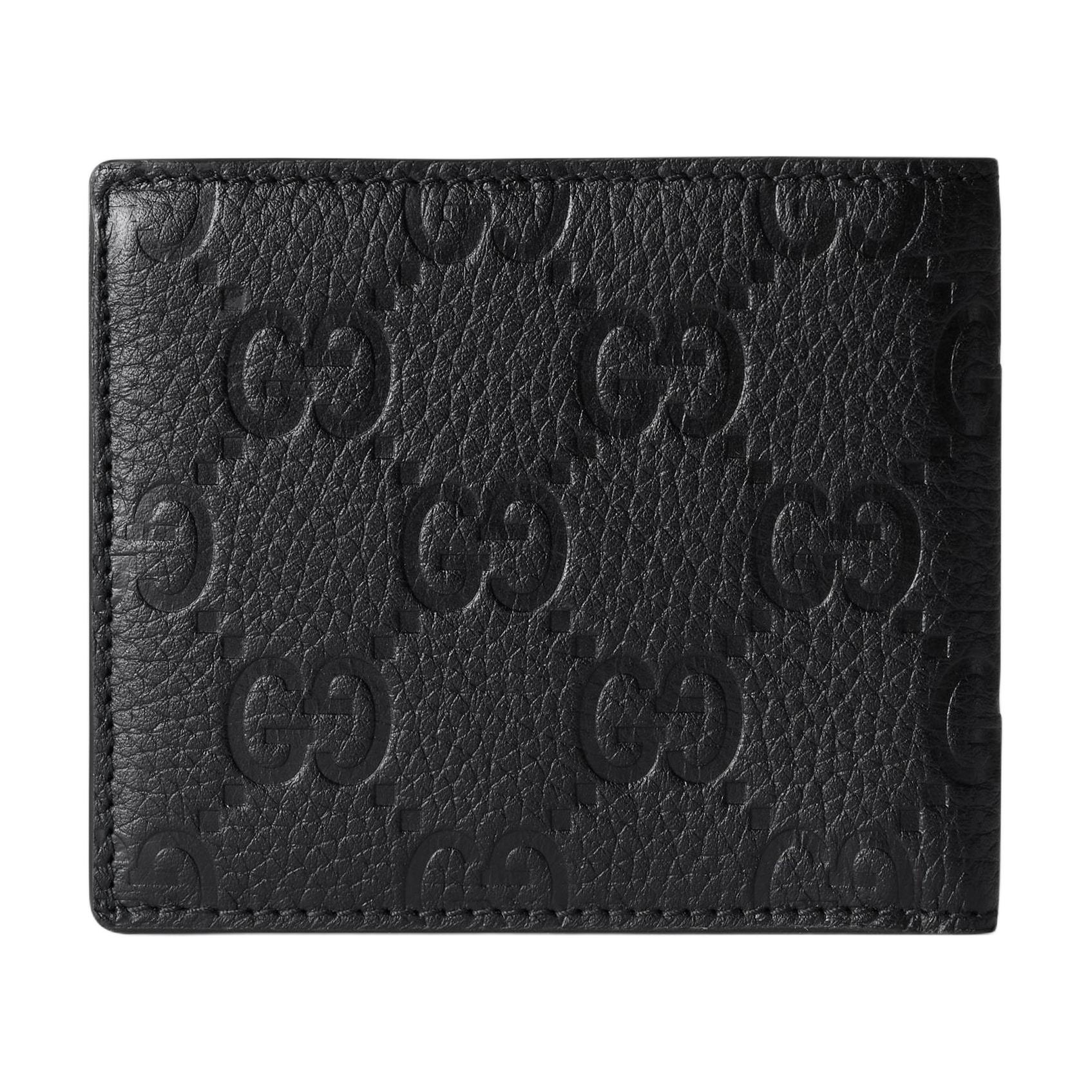 GUCCI Кожаный кошелек Regular Men's Black — фото 3