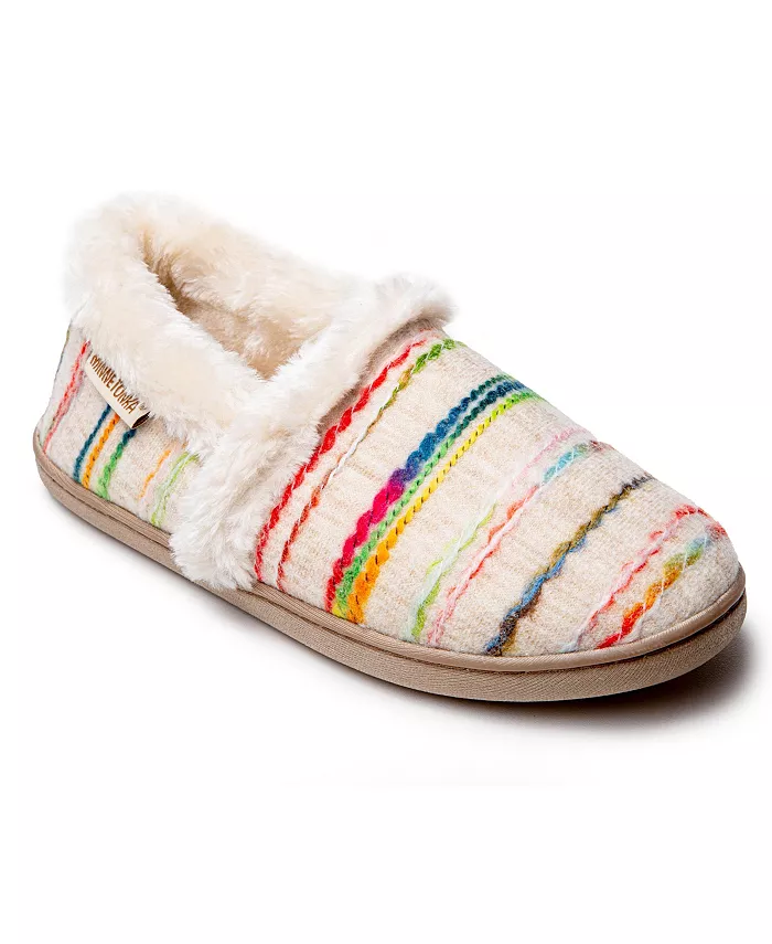 Женские тапочки Dina Minnetonka, коричневый/бежевый