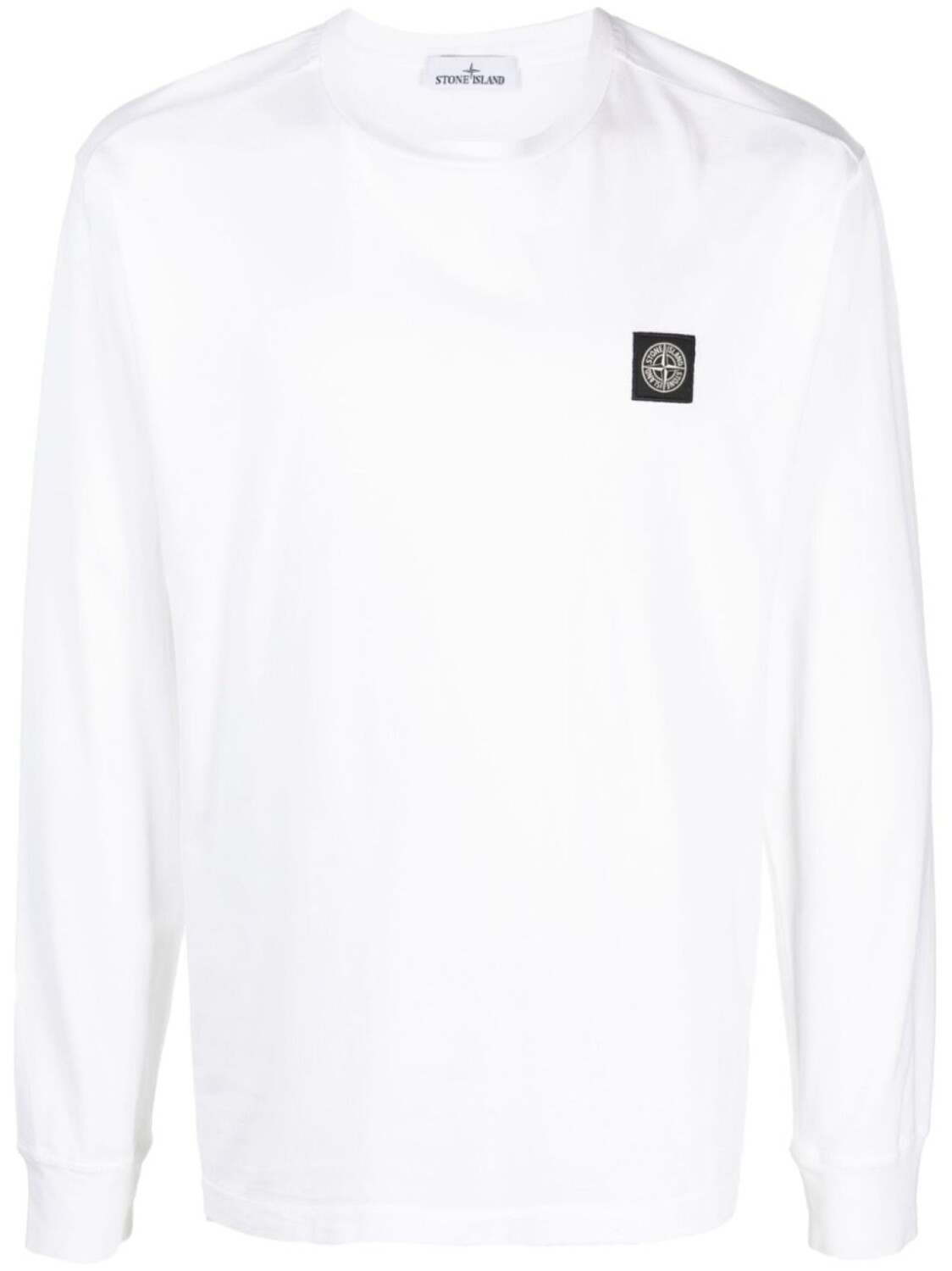 

Stone Island футболка с длинными рукавами и нашивкой Compass, белый