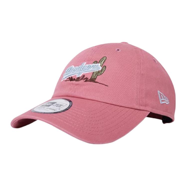 

New Era Хлопковая бейсболка унисекс розовая, Pink