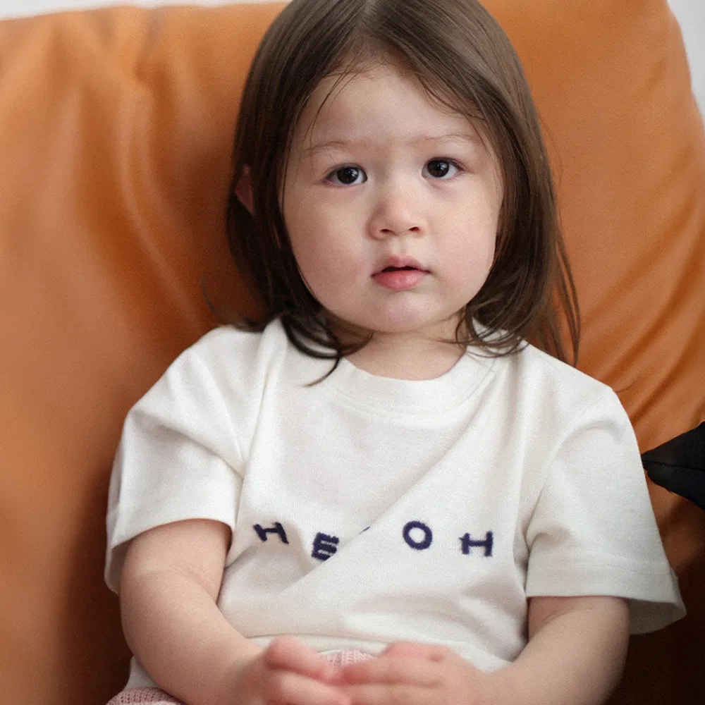 Детская футболка Signature Summer Wool цвета айвори от Theloha