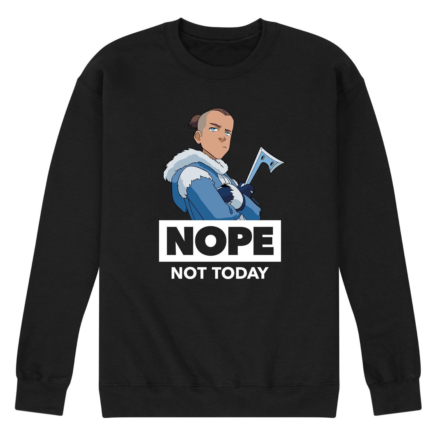 

Мужской свитшот Avatar Sokka Nope Licensed Character