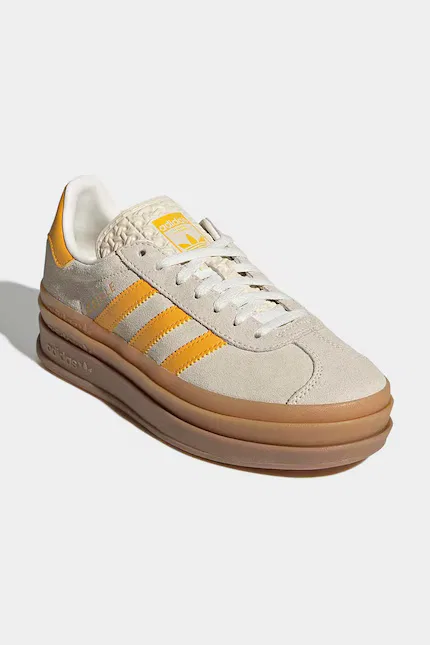Кроссовки детские Gazelle Bold Adidas Originals, бежевый — фото 2