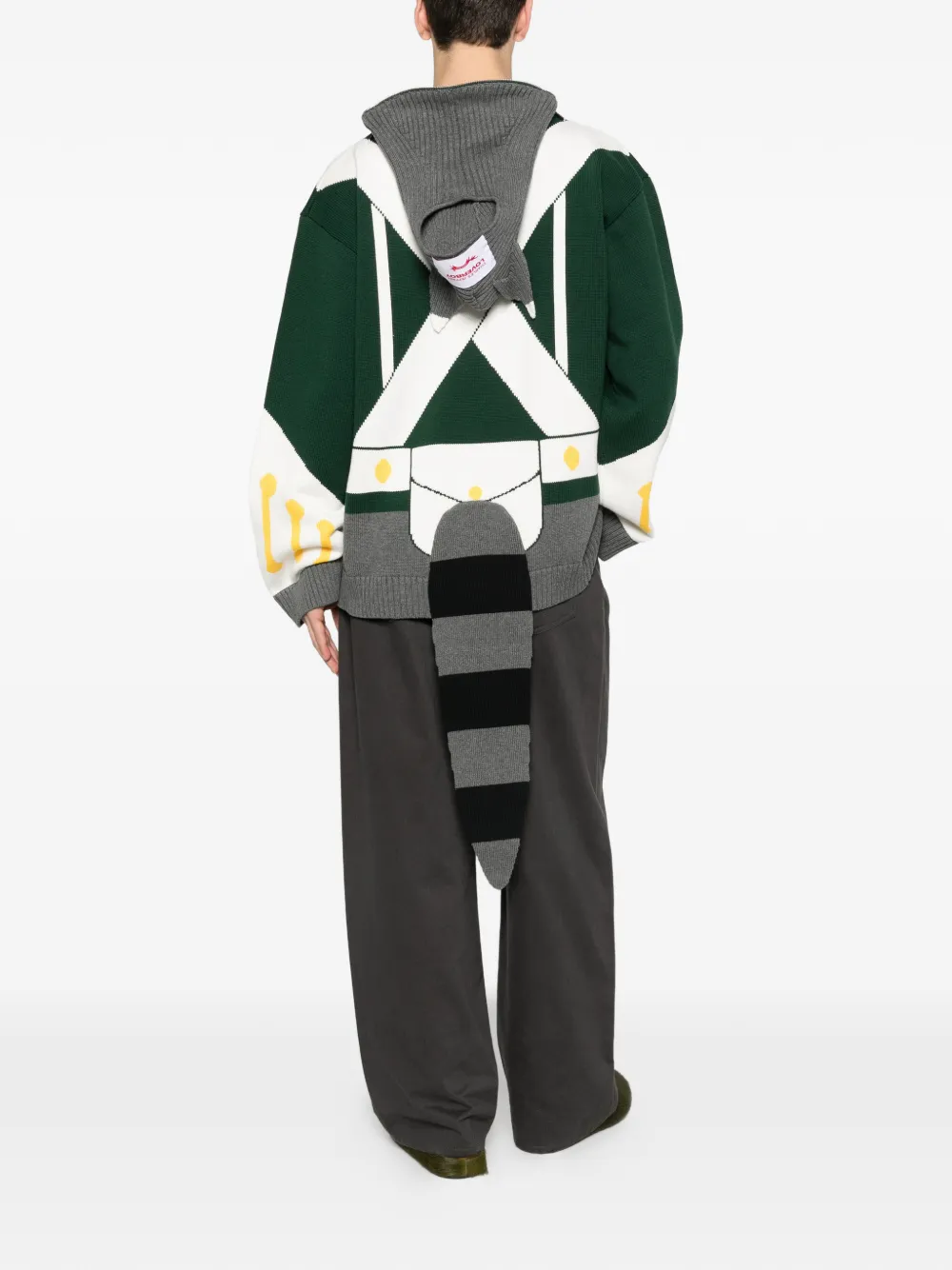 

Свитер animal boo Charles Jeffrey Loverboy, зеленый